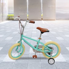 Dark Green Kids Bike 14 Inch